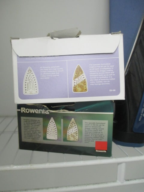 Rowenta Everlast Steam Iron, Black & Decker Travel Iron, Dorm Ironing Board and - 2