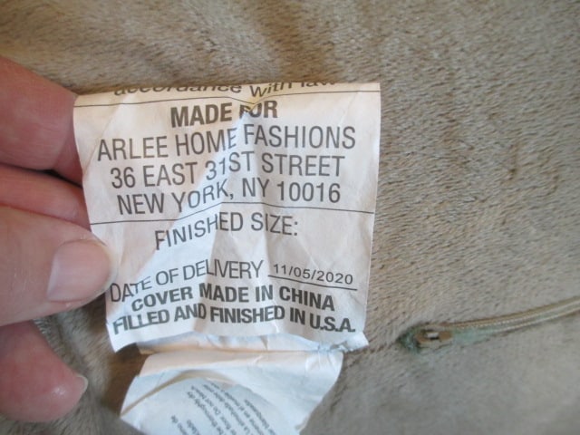 Arlee Home Fashions Husband Back Pillow and Two Plush Throws - 4