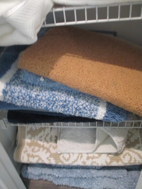 Hall Linen Closet Contents-Nice Towel Sets, Bath Mat Sets, Floor Mats, Sheets, etc. - 10