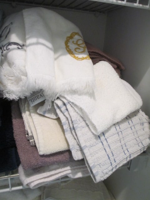 Hall Linen Closet Contents-Nice Towel Sets, Bath Mat Sets, Floor Mats, Sheets, etc. - 7
