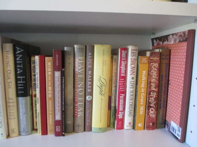 Five Shelves of Books-African American Studies, Inspirational/Devotions, Biographies - 5