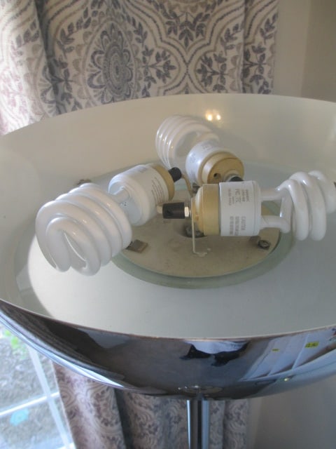 Stainless Torchiere Floor Lamp - 5