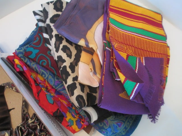 Collection of Nice Ladies Scarves-Several Are Silk - 2