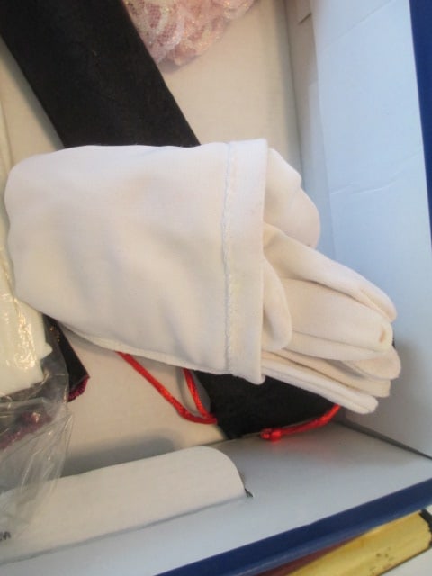 Vintage Ladies Evening Gloves, Beaded Evening Bag, Satin Slippers, Handkerchiefs - 6