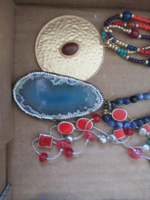 Beaded and Polished Stone Fashion Necklaces - 2