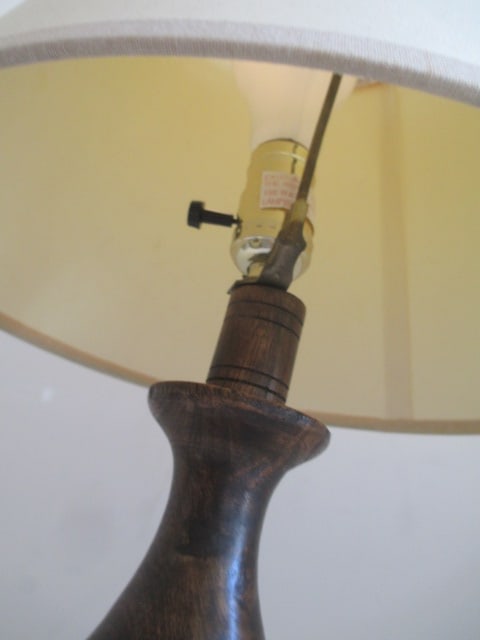 Wood Baluster Form Table Lamp - 3