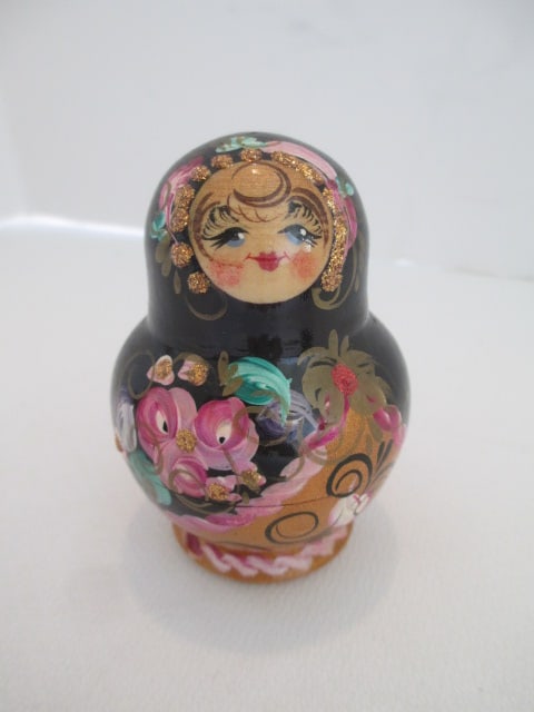 Two Handpainted 5 Piece Russian Nesting Dolls - 3