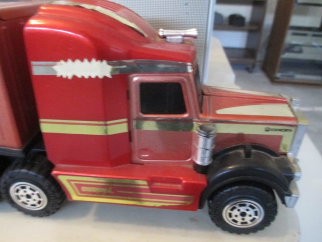 Old Buddy L "Big Brute Sound" Pressed Metal 18 Wheel Toy Truck - 2