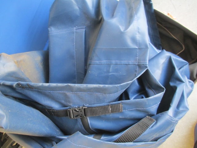 Outdoor Grouping-Folding Beach Chair, Two Woven Beach Mats, Beach Umbrella, - 2