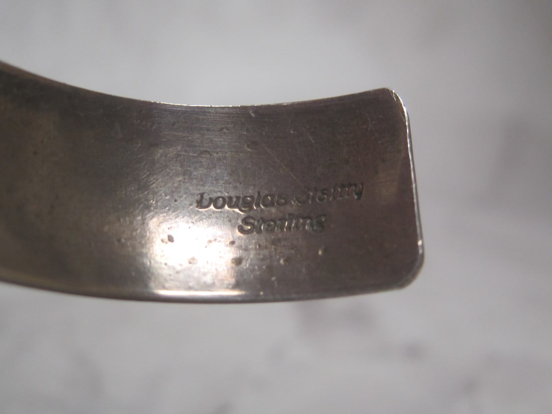 Sterling Silver Navajo Indian Cuff Bracelet - 3