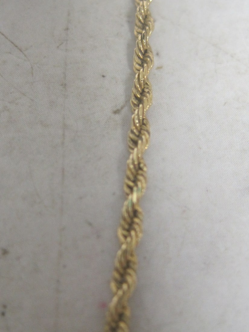 25 1/4" 14k Gold Rope Chain - 2