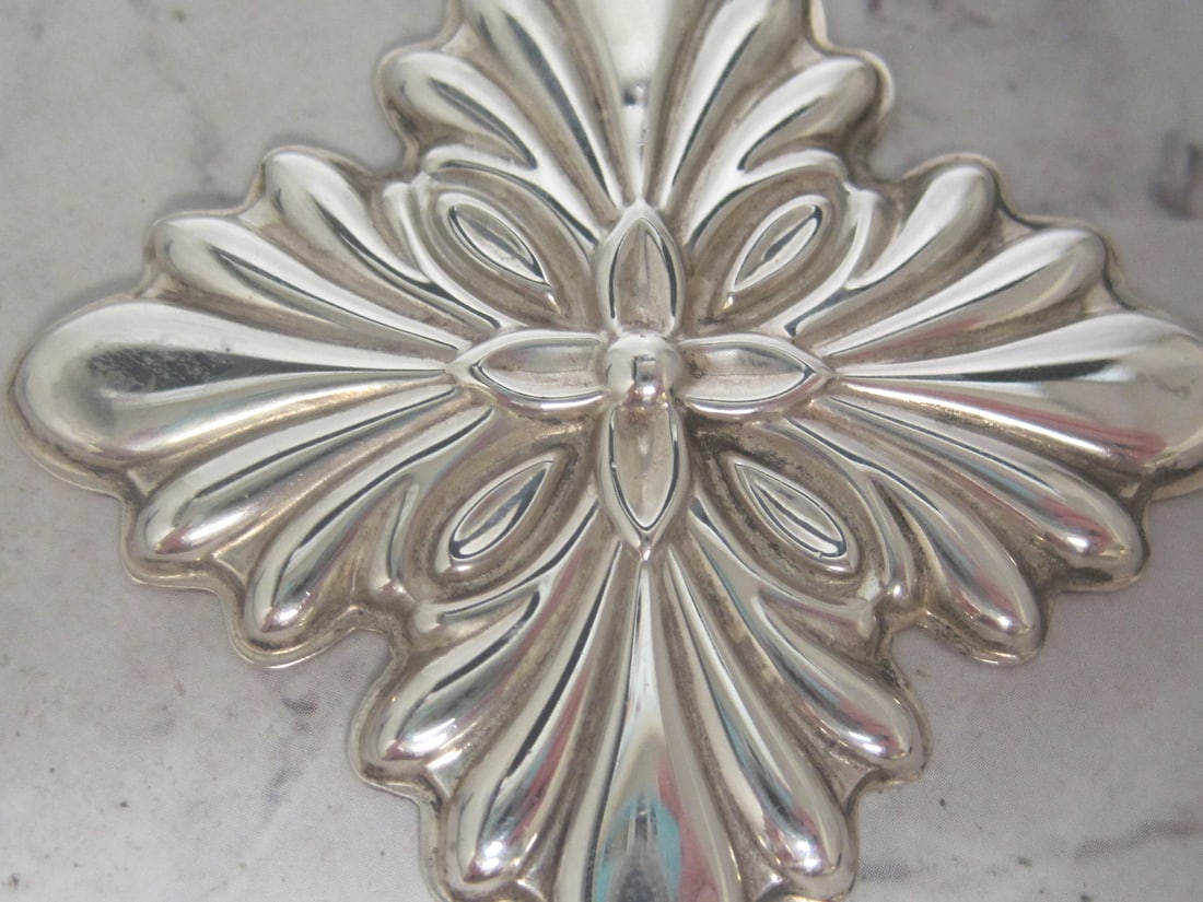 Sterling Silver Reed & Barton 1988 Cross Ornament/Pendant - 2