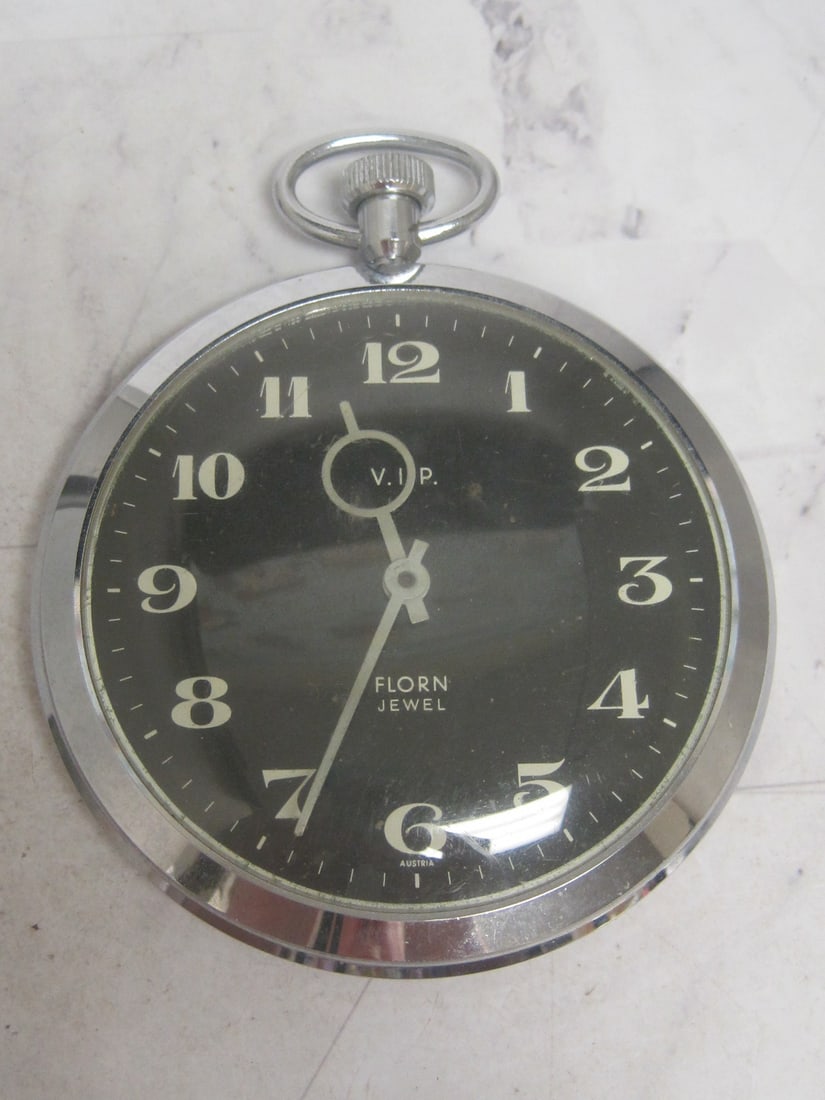 1950's Florin Oversized Pocketwatch/Clock V.I.P Jewel: Austria/Germany. Runs. 