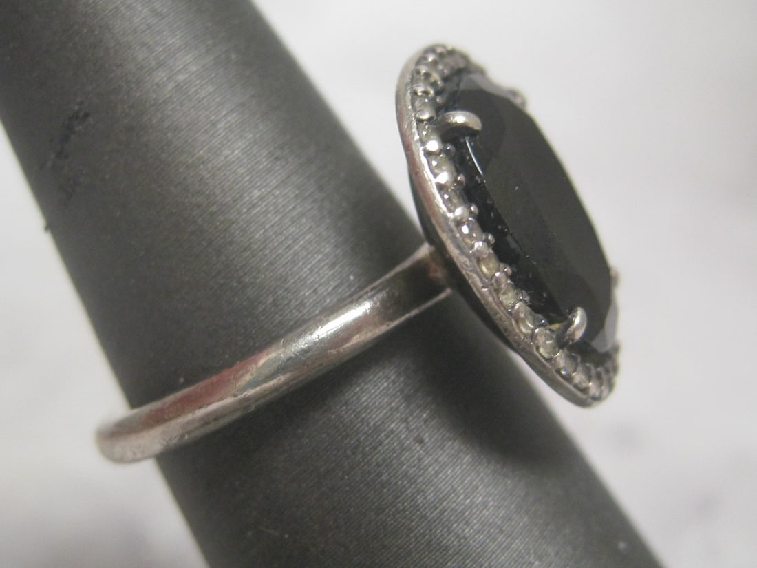 Sterling Silver Pandora ALE Onyx & Diamond Ring - 3