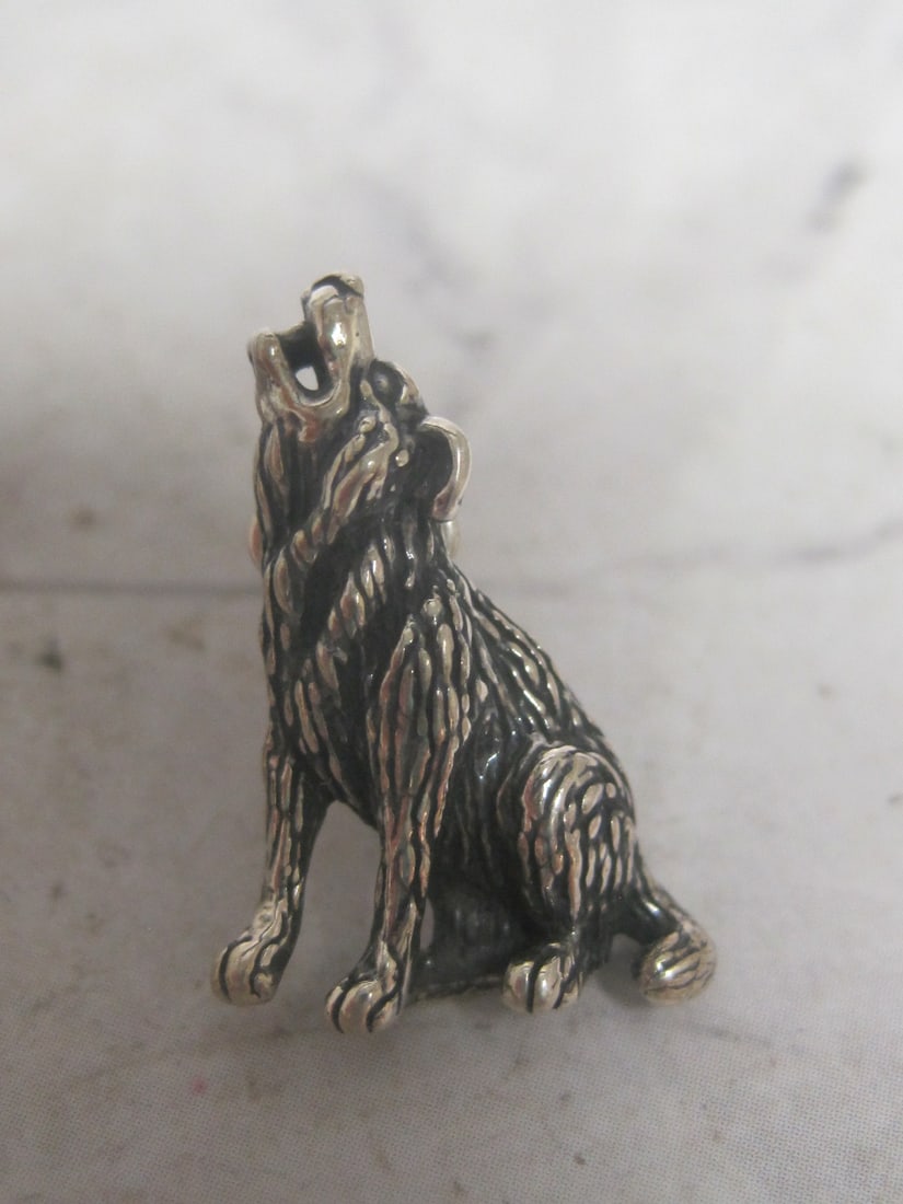 Sterling Silver Wolves/Coyote Earrings by Kabana - 2