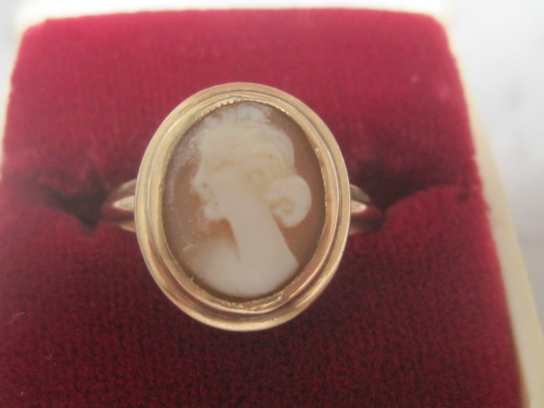 10k Gold 1920's-1930's Cameo Ring - 2