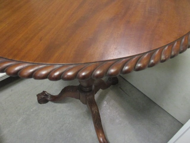 Antique Mahogany Tilt-Top Table, Cabriole Legs with Ball/Claw Feet - 7
