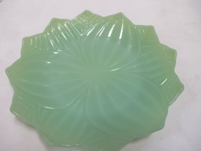 Fire-King Jadeite Lotus Plate - 2