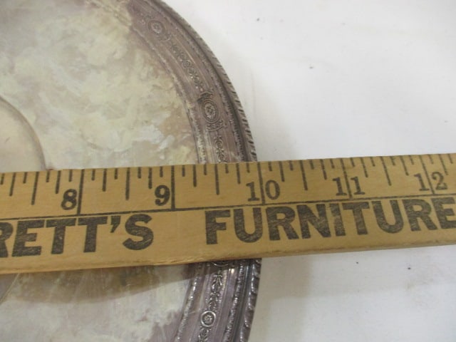 Sterling Plate, Marking H, London Made, Intricate Scrollwork - 6