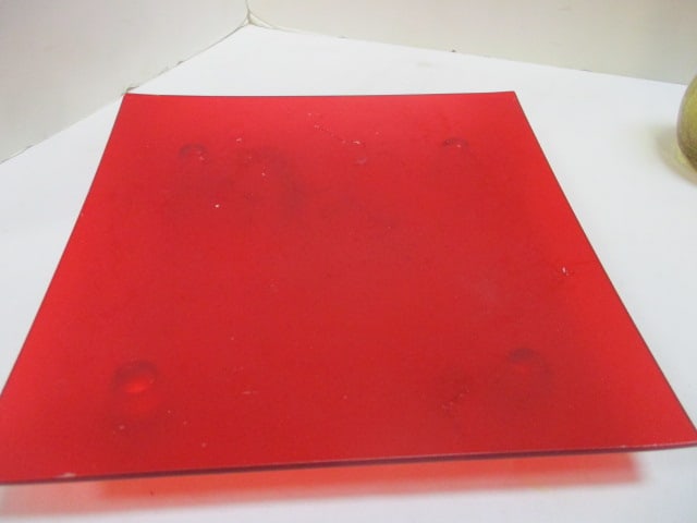 Grouping of 2 Bud Vases, Elephant Marked NV, Square Red Display, Pink Compote Dish - 2