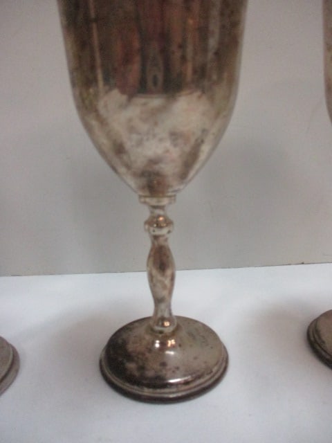 Set of 4 Platerdo Mexican Silver-Plated Cups - 5