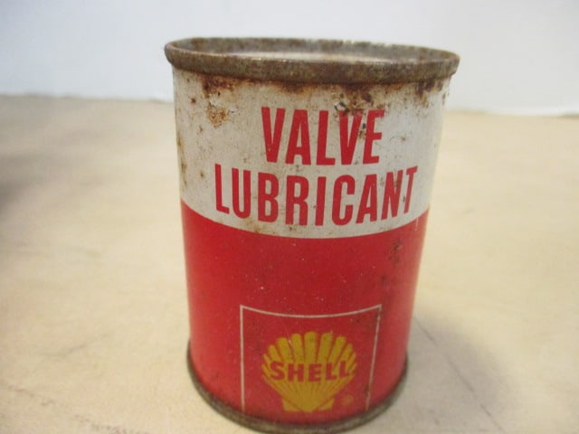 Vintage Auto Cans- 6 JAC Gas Conditioner, 8 Shell Valve Lubricant - 12