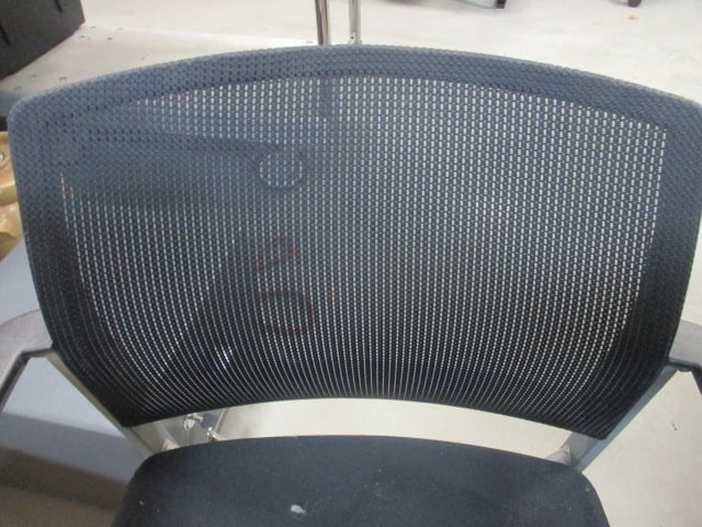 2 Black Lobby Chairs - 1 with Armrests - 3