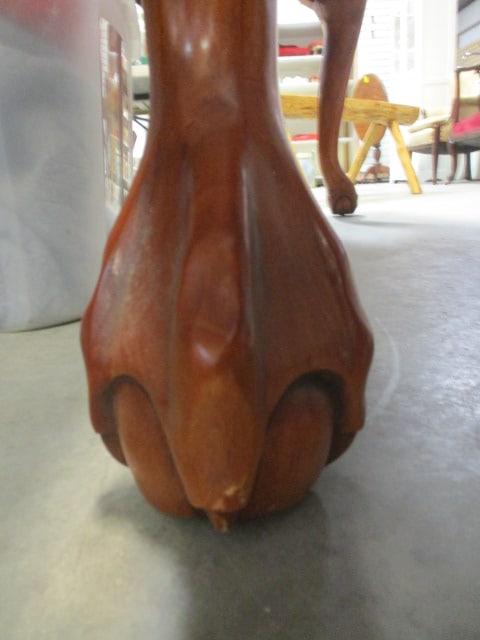 Universal Furniture Heavily Carved Mahogany Bowfront Console Table - 14