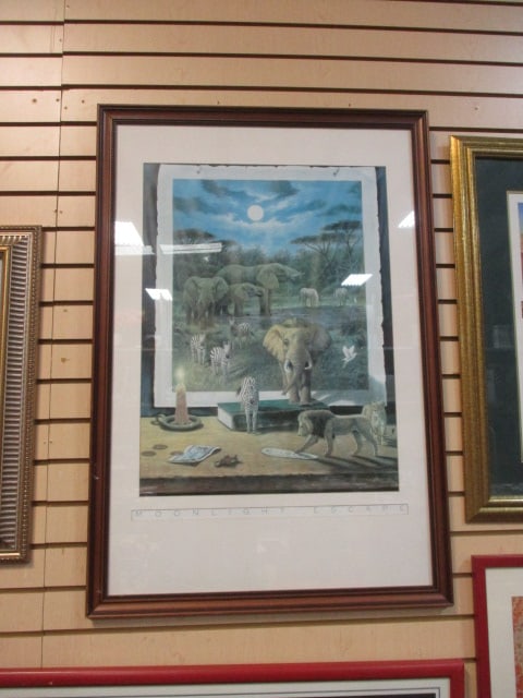 Framed and Matted "Moonlight Escape" Print (1 of 6)