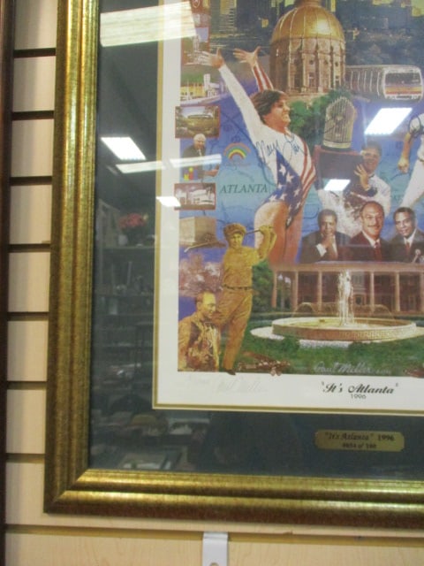 1996 Framed and Matted Limited Edition "It's Atlanta" Pencil Signed Paul Miller Print - 3