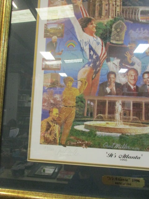 1996 Framed and Matted Limited Edition "It's Atlanta" Pencil Signed Paul Miller Print - 4