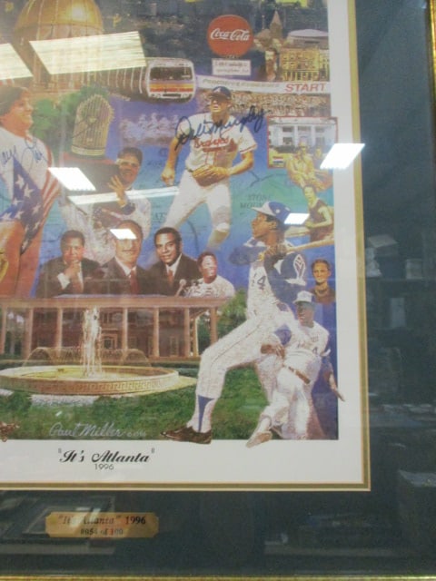 1996 Framed and Matted Limited Edition "It's Atlanta" Pencil Signed Paul Miller Print - 5