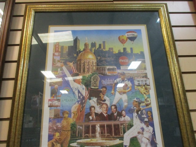 1996 Framed and Matted Limited Edition "It's Atlanta" Pencil Signed Paul Miller Print - 7