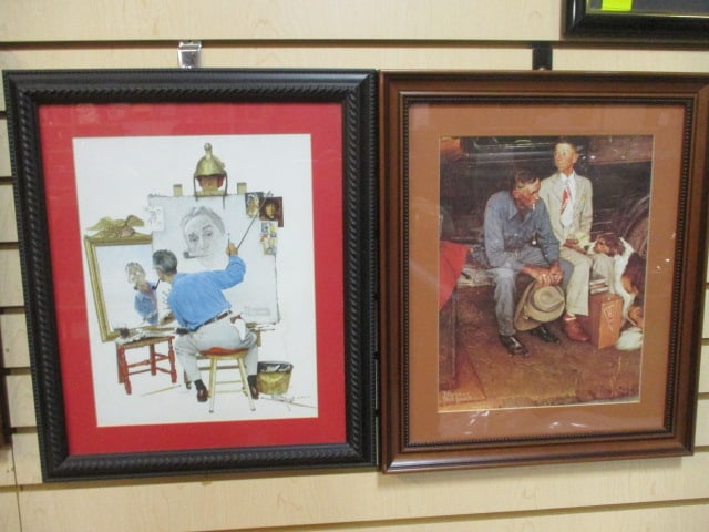 Two Framed and Matted Norman Rockwell Prints (1 of 8)