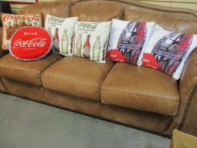 Six Coca-Cola Themed Decorative Throw Pillows (1 of 5)