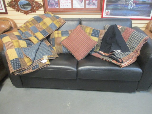 King VHC Brands Cotton Patchwork Quilted Bedspreads, Shams, Throw Pillows and Shower Curtain (1 of 17)