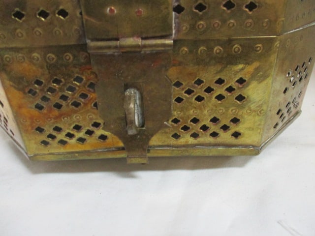 Embossed Brass Cricket Box - 3