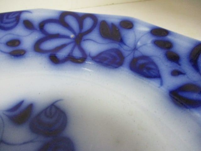 Antique J. Heath Flow Blue Ironstone Plate - 3