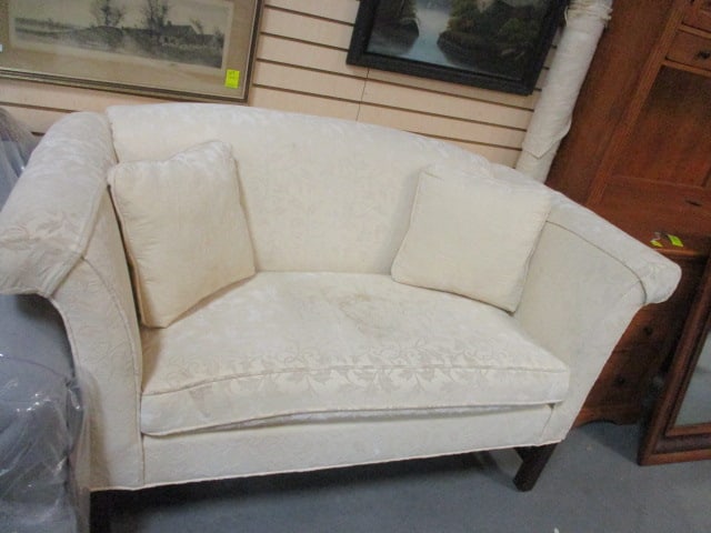 Custom Tailored Rolled Arm Sette (1 of 11)