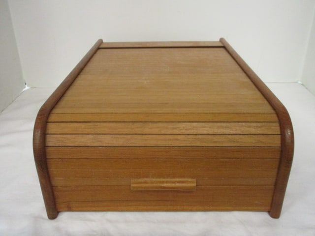 Wood Tambour Table Top Letter Organizer (1 of 8)