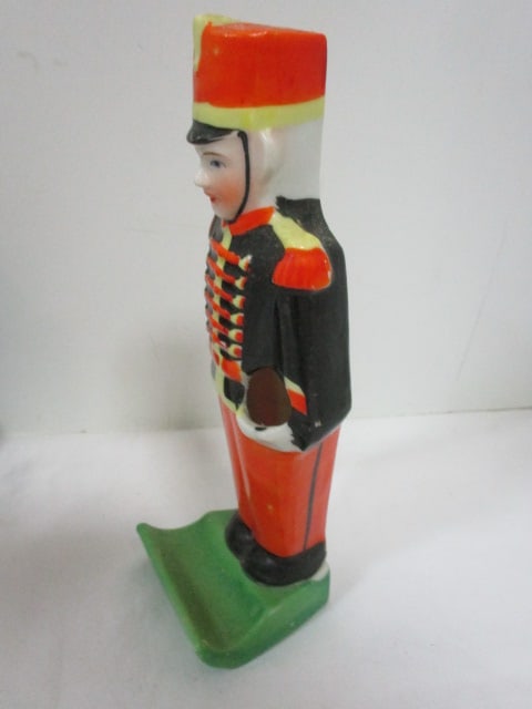 Vintage Made in Japan "Toy Soldier" Match Holder and Handpainted Chinoiserie - 3