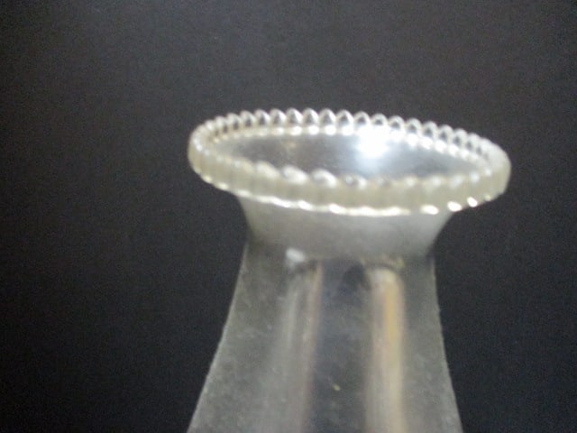 Vintage Clear Glass Oil Lamp - 3