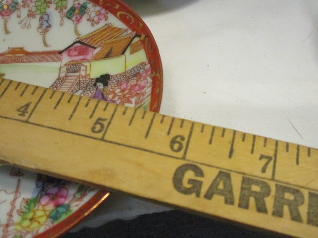 Japanese Porcelain "Geisha Girl" Design Tea Set - 7