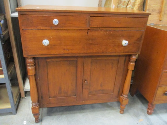 Antique Empire Style Mahogany Server Sideboard (1 of 12)