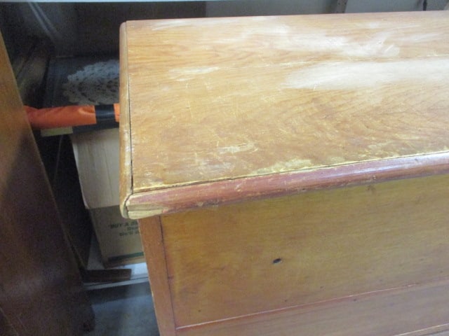 Antique Farmhouse Style Blanket Chest - 2