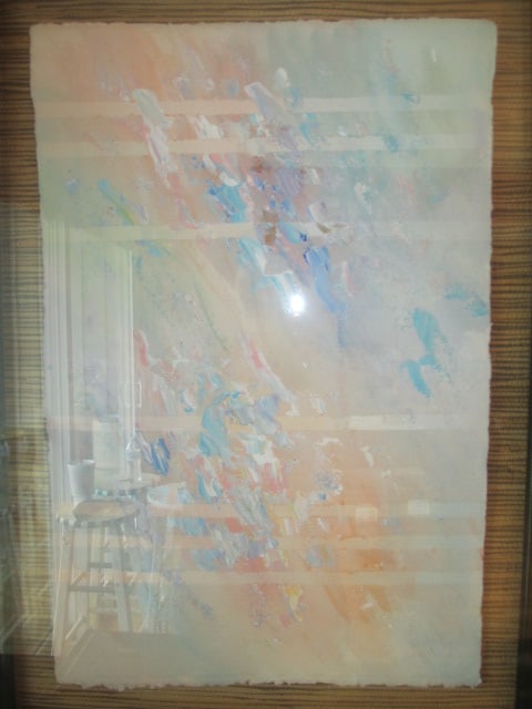Original Abstract Artwork in Floating Frame - 2