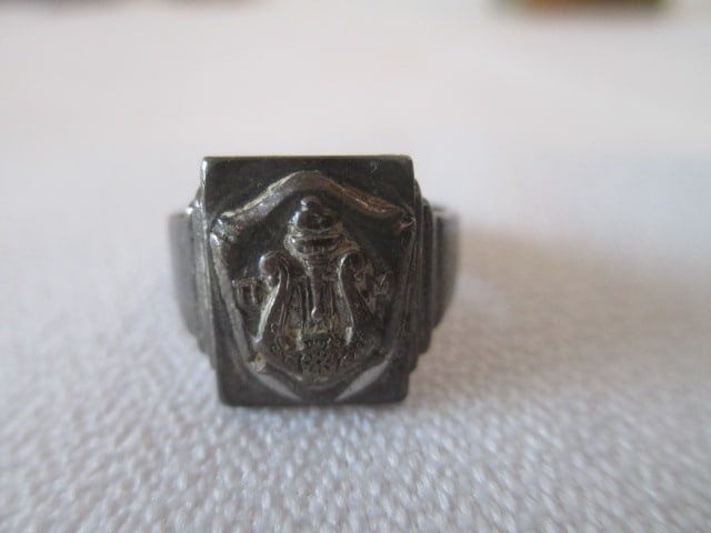 Sterling Toddler Cup, Pill Box, Three Pendants and Signet Ring - 2