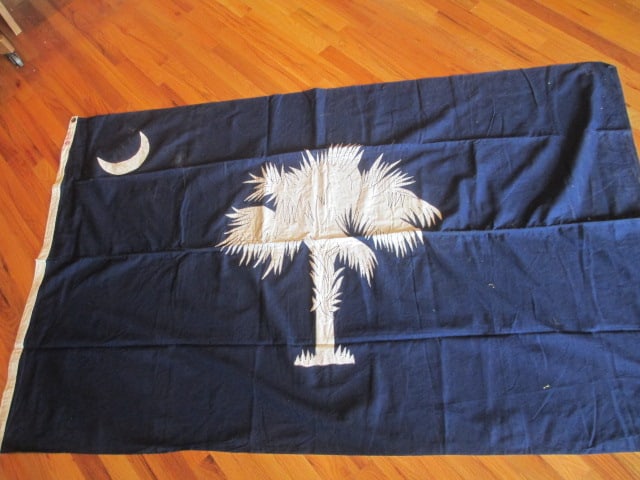 Hand Stitched South Carolina State Flag: . 