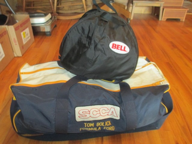 Bell Racing Full Face Helmet and Racing Suit in Carry Bags: .