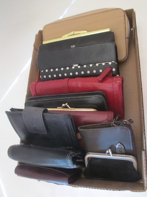 Grouping of Ladies Designer Wallets and Change Purses: . 